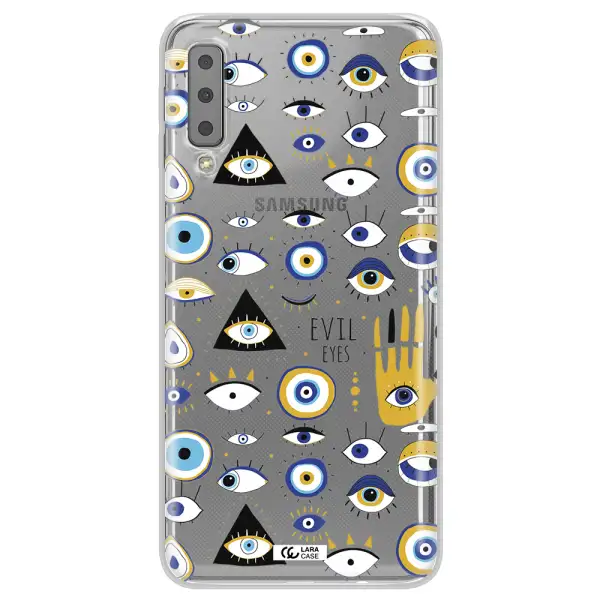 Evil Eyes Samsung A7 2018 Clear TPU Case