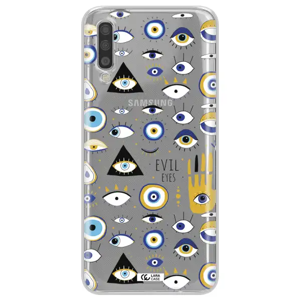 Evil Eyes Samsung A70S Clear Tpu Case