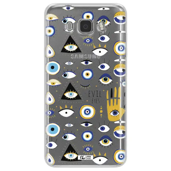 Evil Eyes Samsung J7 2016 Clear TPU Case