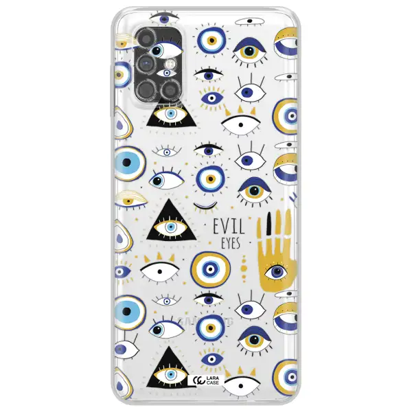 Evil Eyes Samsung M31S Clear TPU Case