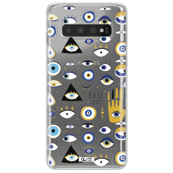 Evil Eyes Samsung S10 Clear TPU Case