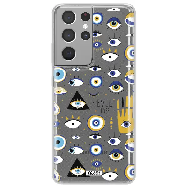 Evil Eyes Samsung S21 Ultra Clear TPU Case