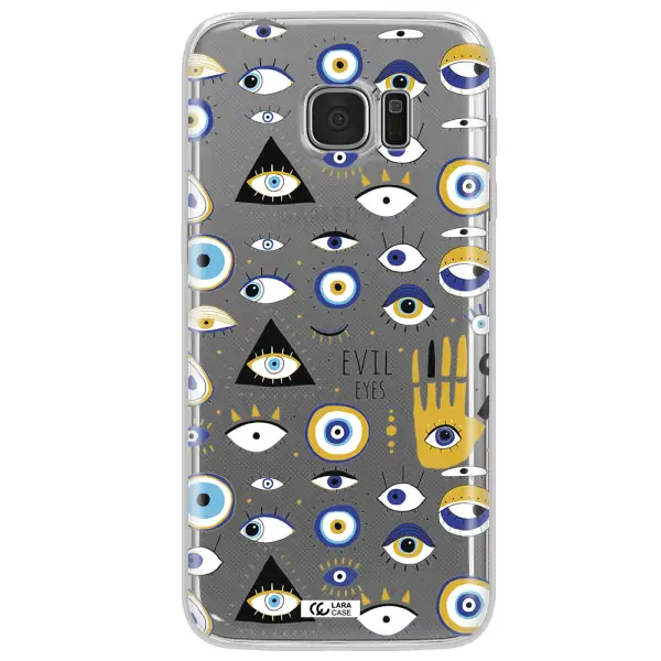 Evil Eyes Samsung S7 Edge Clear TPU Case