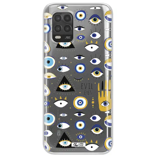 Evil Eyes Xiaomi Mi 10 Lite Clear TPU Case