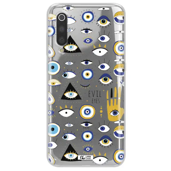 Evil Eyes Xiaomi Mi 9 Clear TPU Case