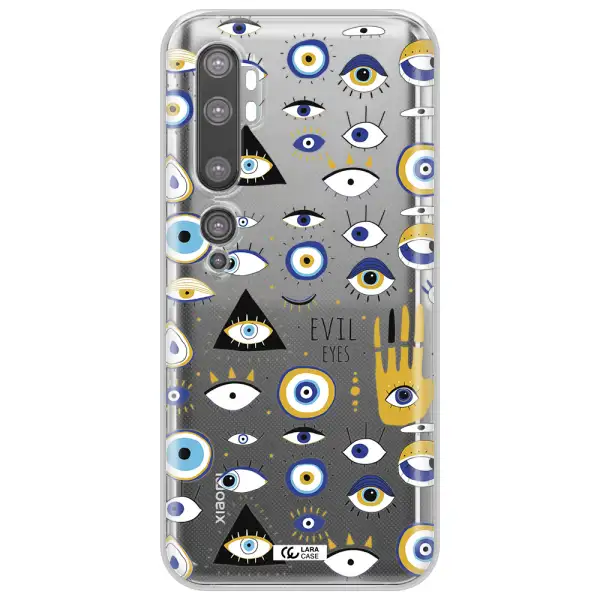 Evil Eyes Xiaomi Mi Note 10 Clear TPU Case