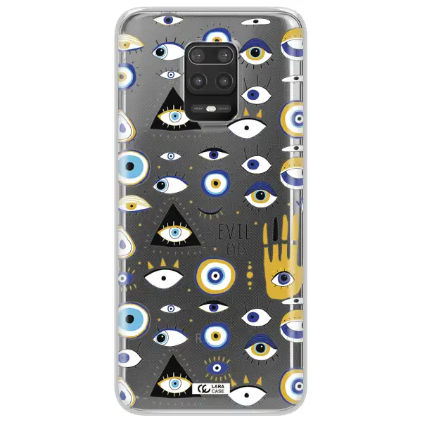 Evil Eyes Xiaomi Note 9S Clear TPU Case