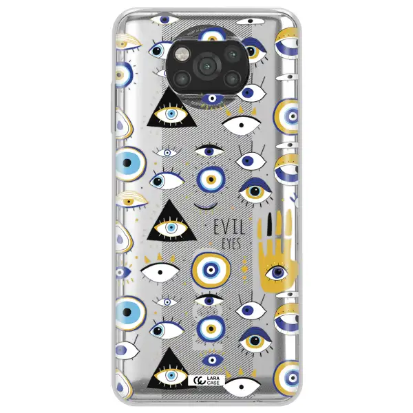 Evil Eyes Xiaomi Poco X3 Clear TPU Case