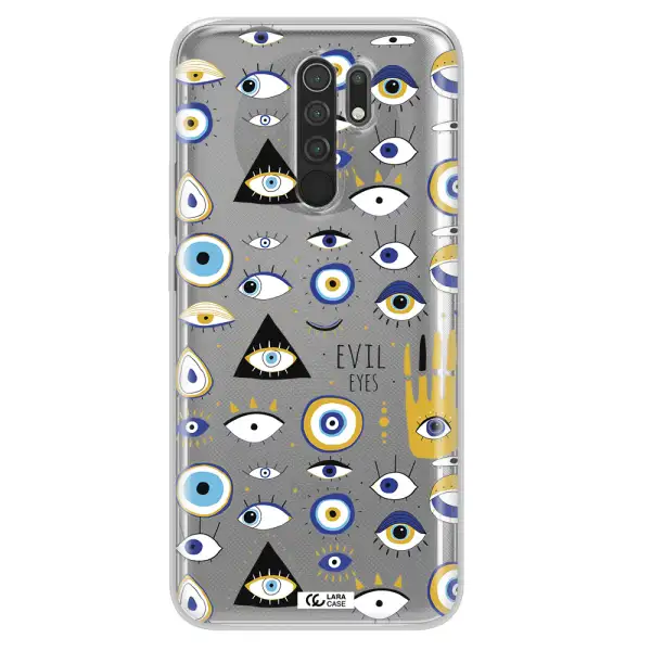 Evil Eyes Xiaomi Redmi 9 Clear TPU Case