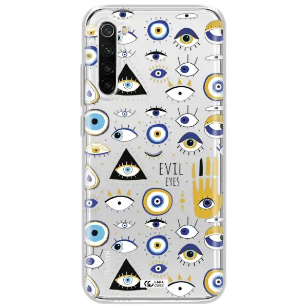Evil Eyes Xiaomi Redmi Note 8T Clear Tpu Case