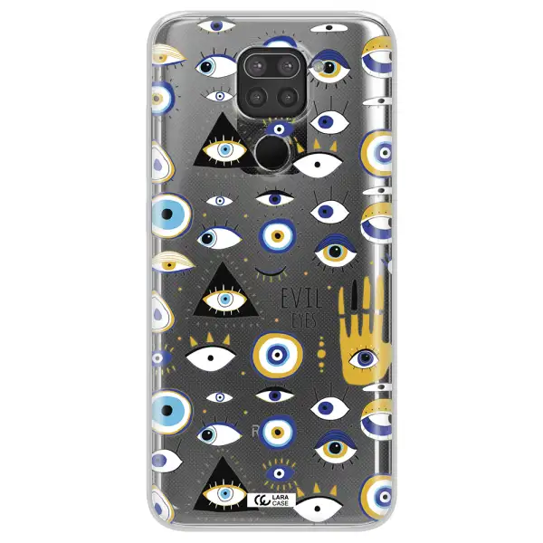 Evil Eyes Xiaomi Redmi Note 9 Clear TPU Case