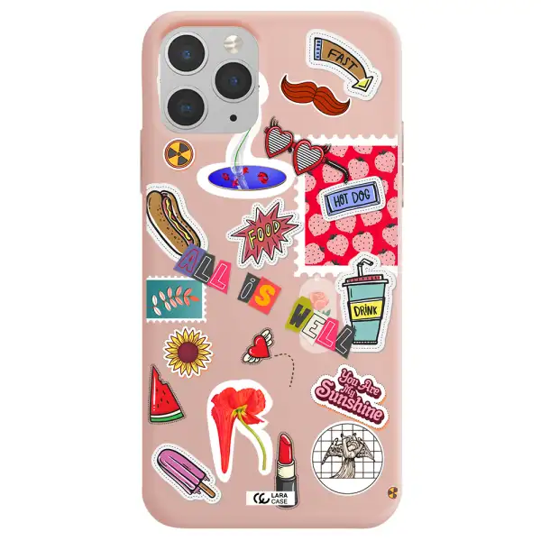 All Is Well Apple iPhone 11 pro max Silicone pastel pink Case