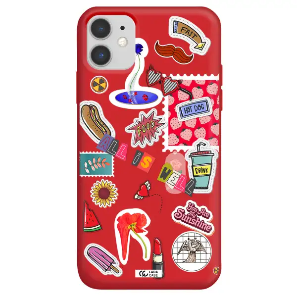 All Is Well Apple iPhone 11 Silicone Imperial Red Case