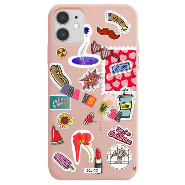 All Is Well Apple iPhone 11 Silicone pastel pink Case