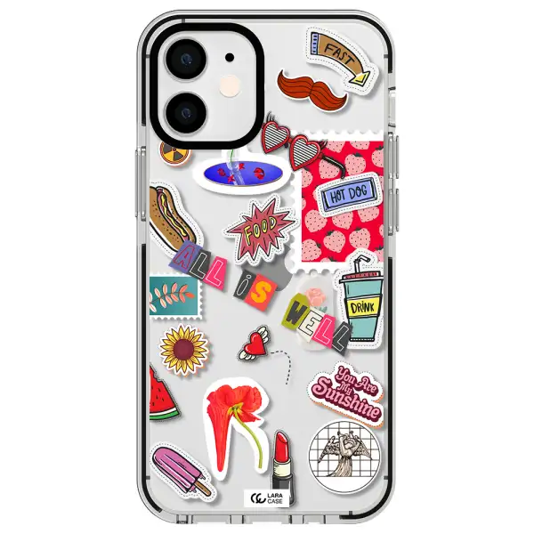 All Is Well Apple iPhone 12 mini impact black border Case