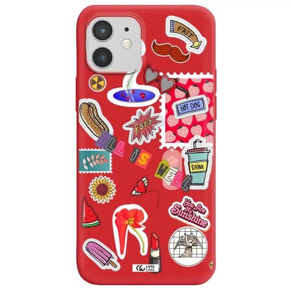 All Is Well Apple iPhone 12 mini Silicone Imperial Red Case