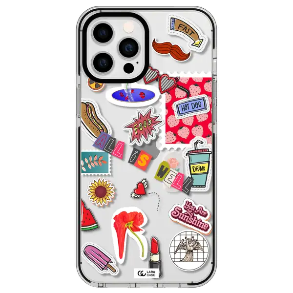 All Is Well Apple iPhone 12 pro max impact black border Case