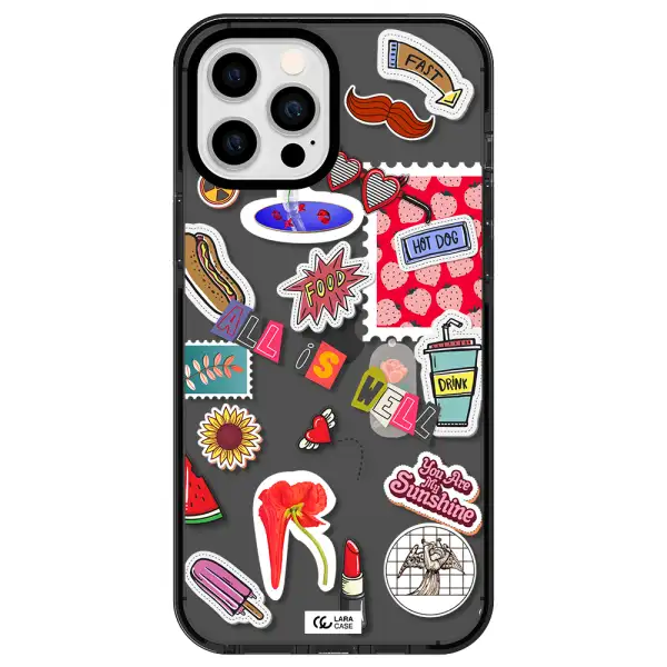 All Is Well Apple iPhone 12 pro max impact Smoke Black Case