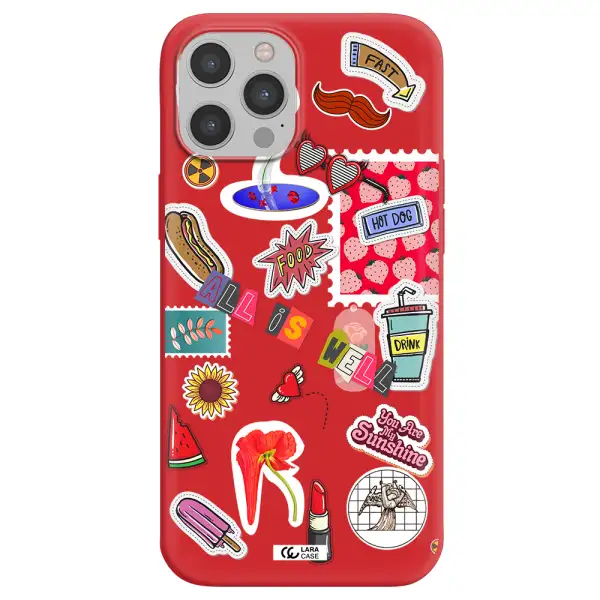All Is Well Apple iPhone 12 pro Silicone Imperial Red Case