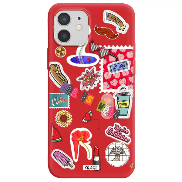 All Is Well Apple iPhone 12 Silicone Imperial Red Case