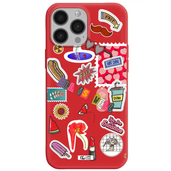 All Is Well Apple iPhone 13 Pro Silicone Imperial Red Case
