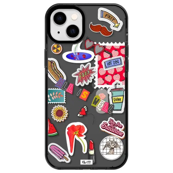 All Is Well Apple iPhone 14 plus impact Smoke Black Case