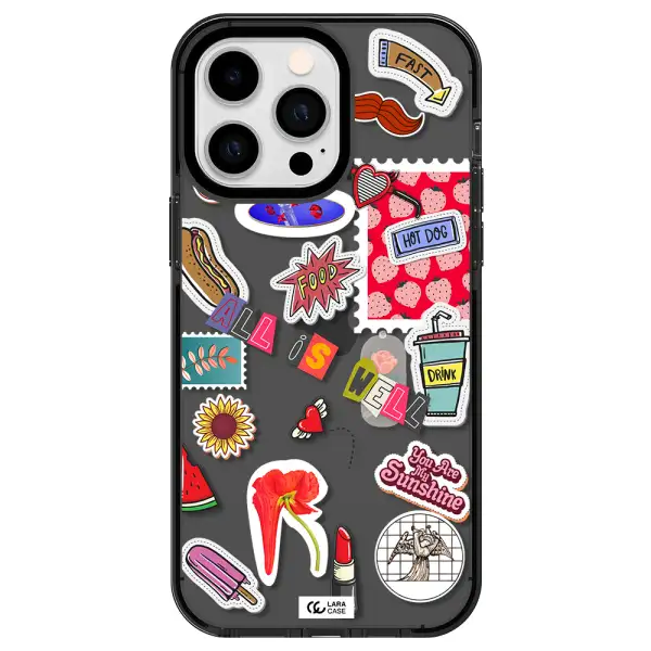 All Is Well Apple iPhone 14 pro max impact Smoke Black Case