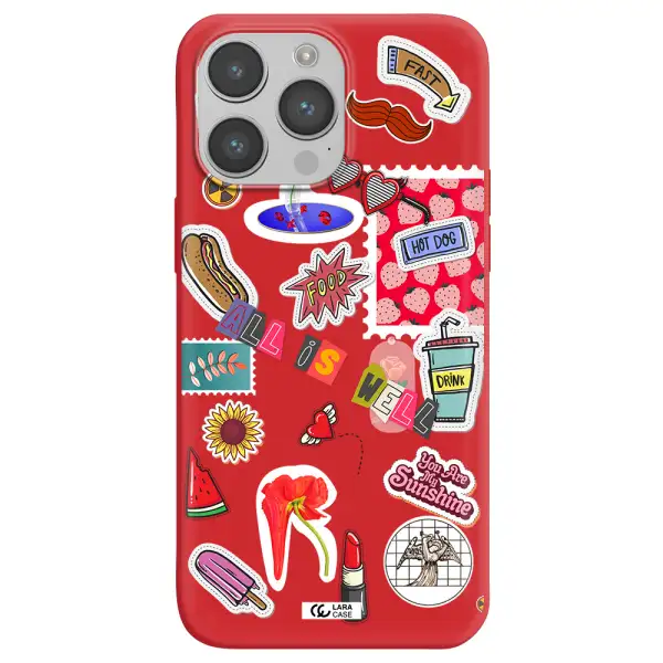 All Is Well Apple iPhone 14 pro Silicone Imperial Red Case