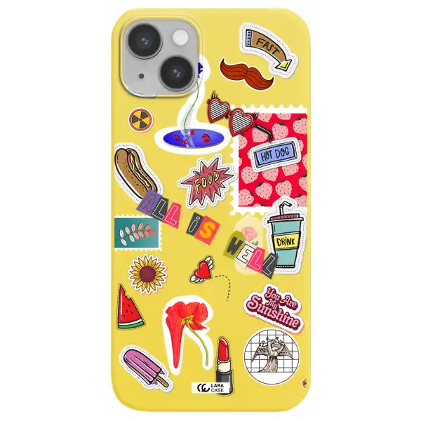 All Is Well Apple iPhone 14 Silicone canary yellow Case