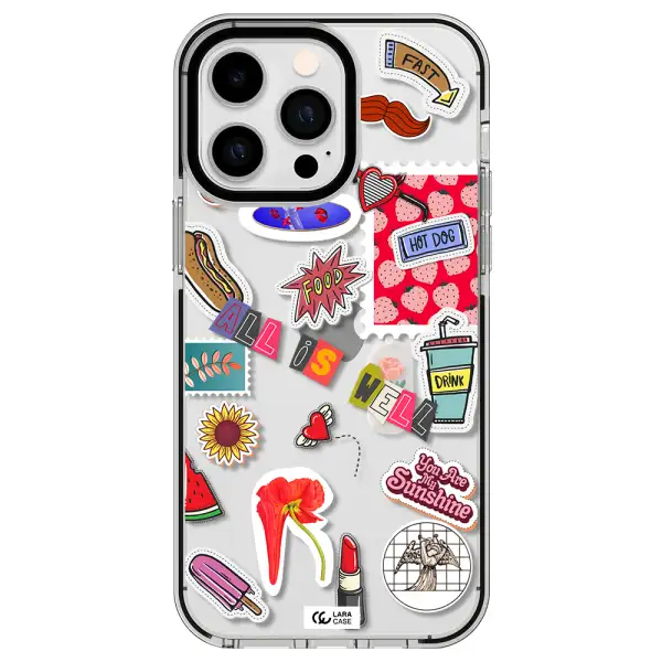 All Is Well Apple iPhone 15 Pro impact black border Case