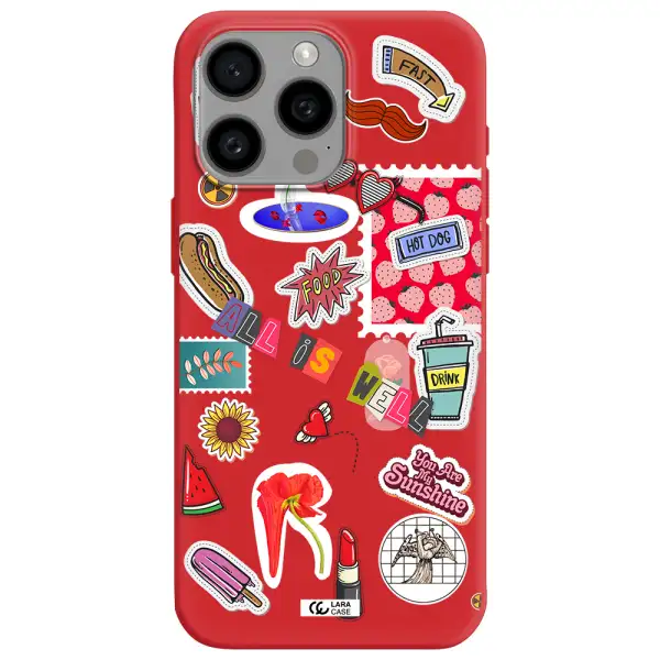 All Is Well Apple Iphone 15 Pro Max Silicone Imperial Red Case
