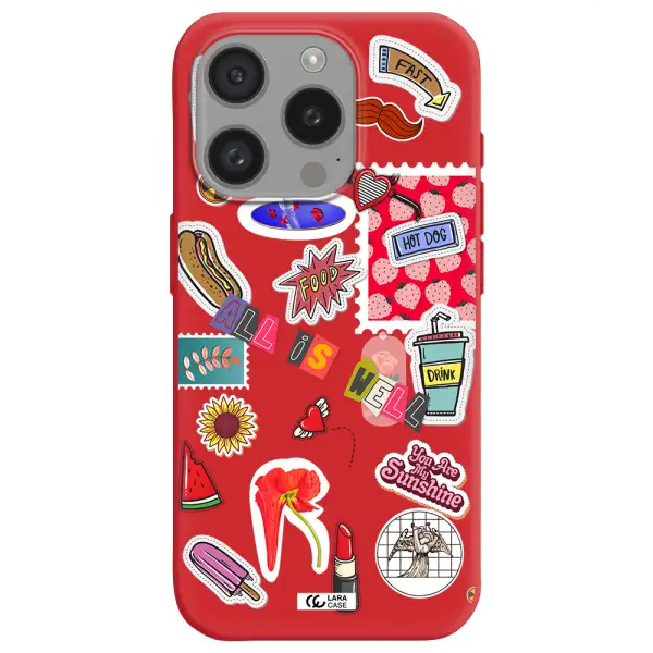 All Is Well Apple Iphone 15 Pro Silicone Imperial Red Case