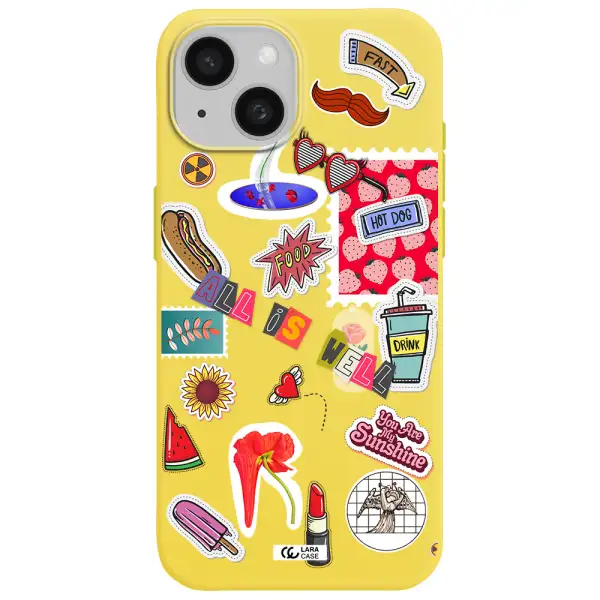 All Is Well Apple iPhone 15 Silicone canary yellow Case