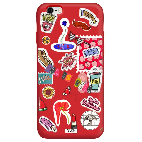 All Is Well Apple iPhone 6 Silicone Imperial Red Case
