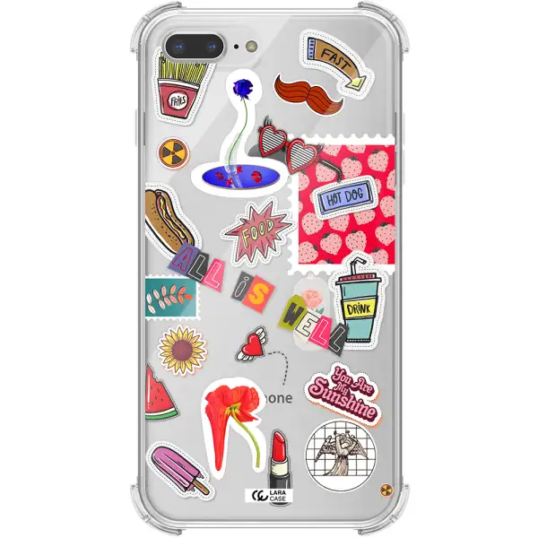 All Is Well Apple iPhone 8 plus Clear PC Case