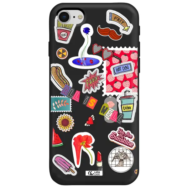 All Is Well Apple iPhone se 2020 Silicone black Case