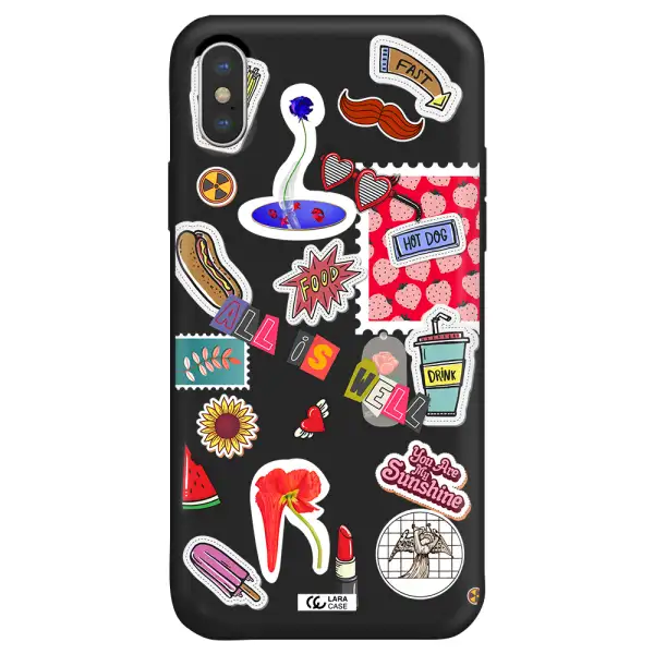 All Is Well Apple iPhone X Silicone black Case