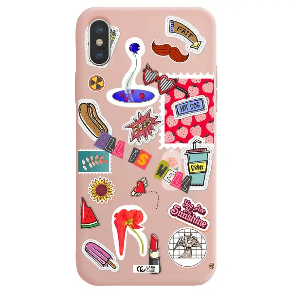 All Is Well Apple iPhone XS max Silicone pastel pink Case