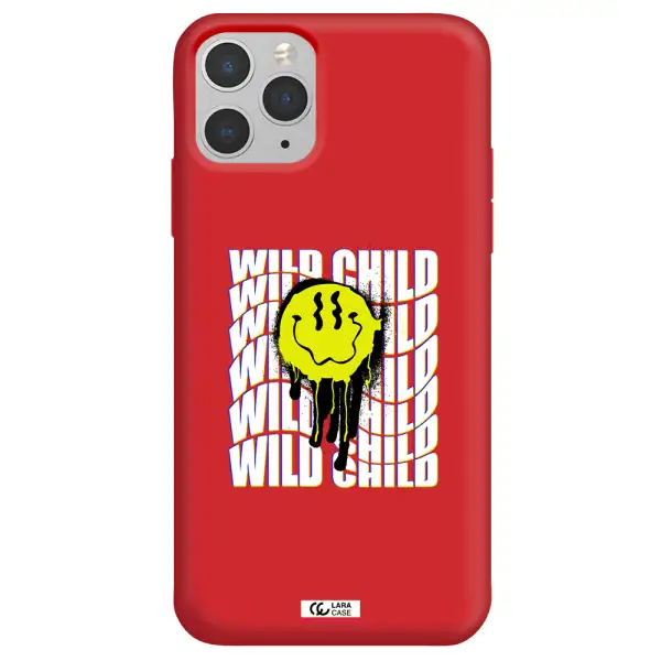 Wild Child Apple iPhone 11 pro Silicone Imperial Red Case