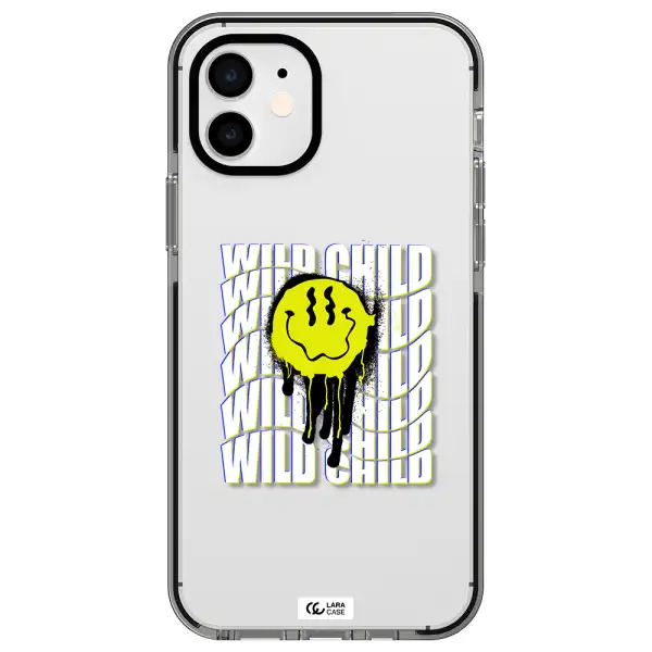 Wild Child Apple iPhone 12 impact black border Case