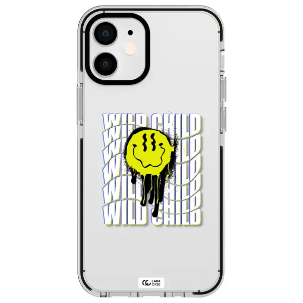 Wild Child Apple iPhone 12 mini impact black border Case