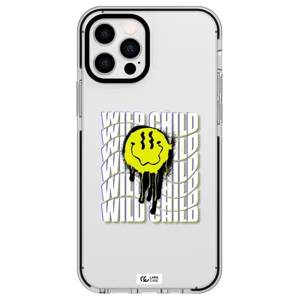 Wild Child Apple iPhone 12 pro impact black border Case
