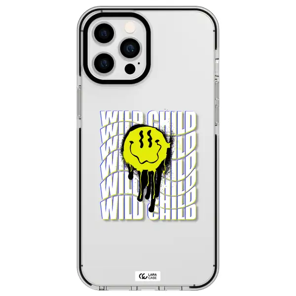 Wild Child Apple iPhone 12 pro max impact black border Case