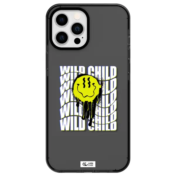 Wild Child Apple iPhone 12 pro max impact Smoke Black Case