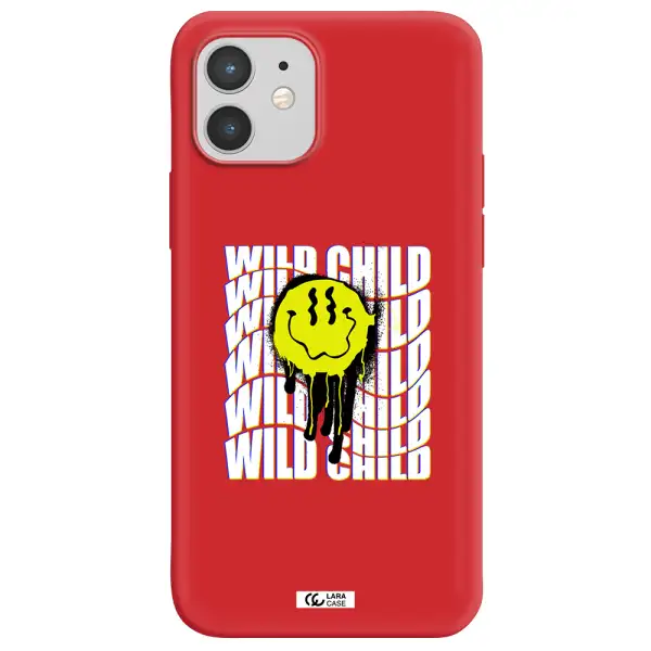 Wild Child Apple iPhone 12 Silicone Imperial Red Case
