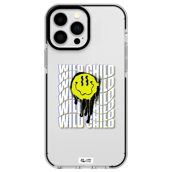 Wild Child Apple iPhone 13 Pro Max impact black border Case