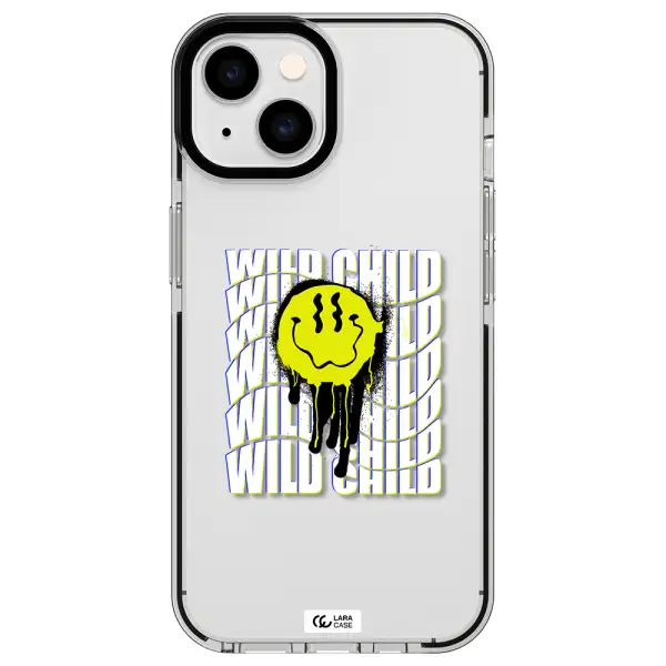 Wild Child Apple iPhone 14 impact black border Case