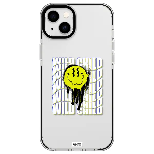 Wild Child Apple iPhone 14 plus impact black border Case