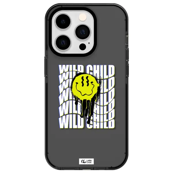 Wild Child Apple iPhone 14 pro impact Smoke Black Case