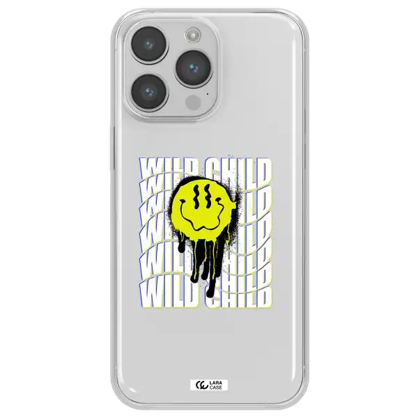 Wild Child Apple iPhone 14 pro max Clear TPU Case
